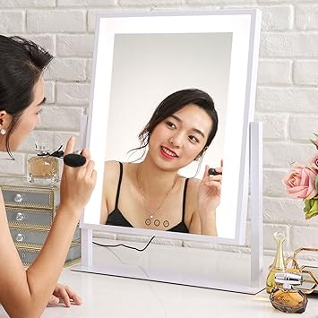 女優ミラー 人気 LED ハリウッドミラー 電球風 ホワイト 50cm fkip